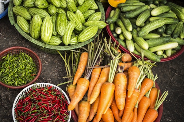 Fresh agricultural produce ready for market